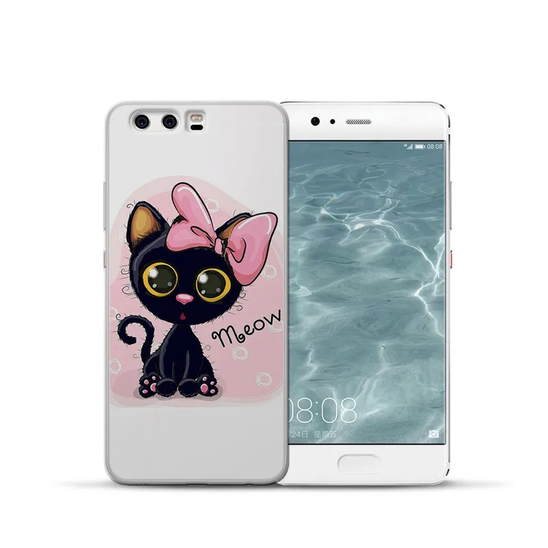 Роскошные кошка мультфильм сова для Huawei Mate 9 10 20 P8 P9 P10 P20 P30 P Smart Lite Plus Pro чехол для телефона чехол Чехол-футляр