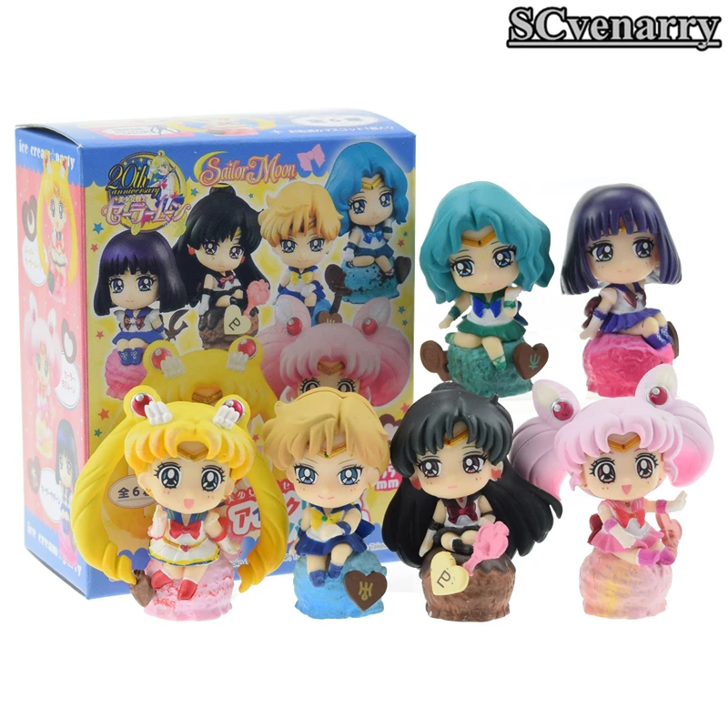 6 шт./компл. Сейлор Мун Цукино Усаги и Такседо маска Меркурий Марс Юпитер Венера