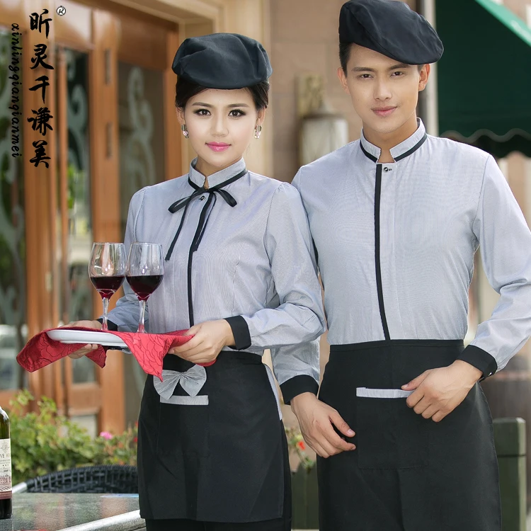 Отельная Униформа осень и зима женская фаст фуд ресторан официант столовая