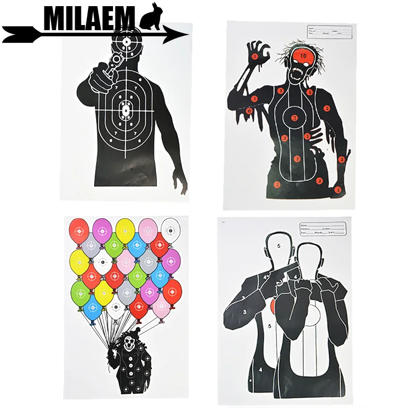 

10Pcs Archery Shooting Targets Paper Game High Quality 12x17inch Shooting Practice Outdoor Accessories