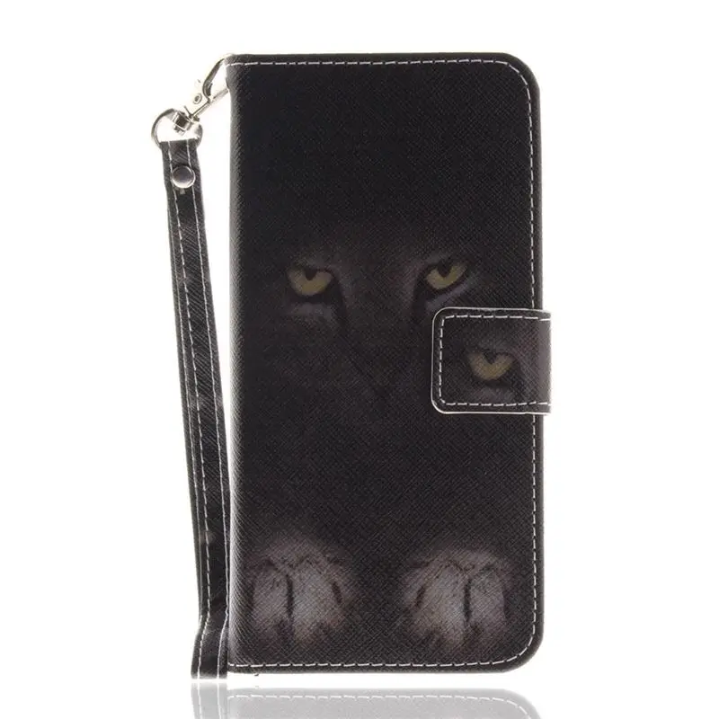 Mysterious Cat Чехол для samsung Galaxy Note 9 8 S9 S8 A6 плюс j3 j5 Prime A3 A5 окрашенные таинственный Кот Волк кошелек Чехол D26G - Цвет: Mysterious Cat