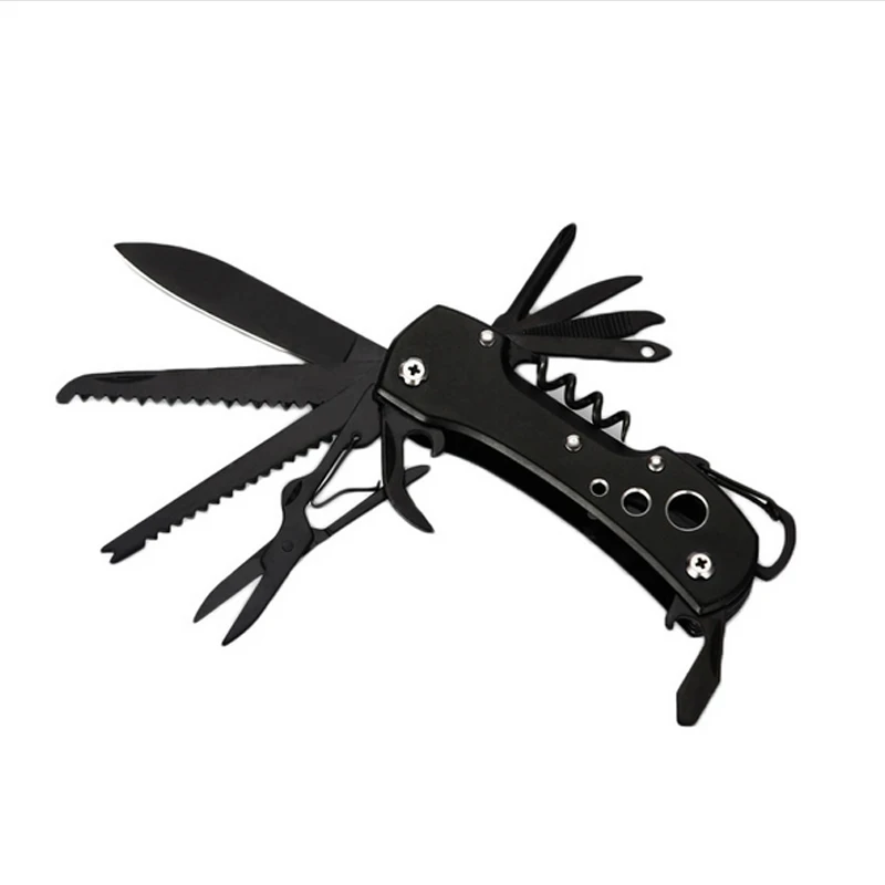 12 in 1 Outdoor Mini Key Ring Pocket Folding knife Survival Camping Fishing Huntsman Knives scissor Multifunction tools | Инструменты