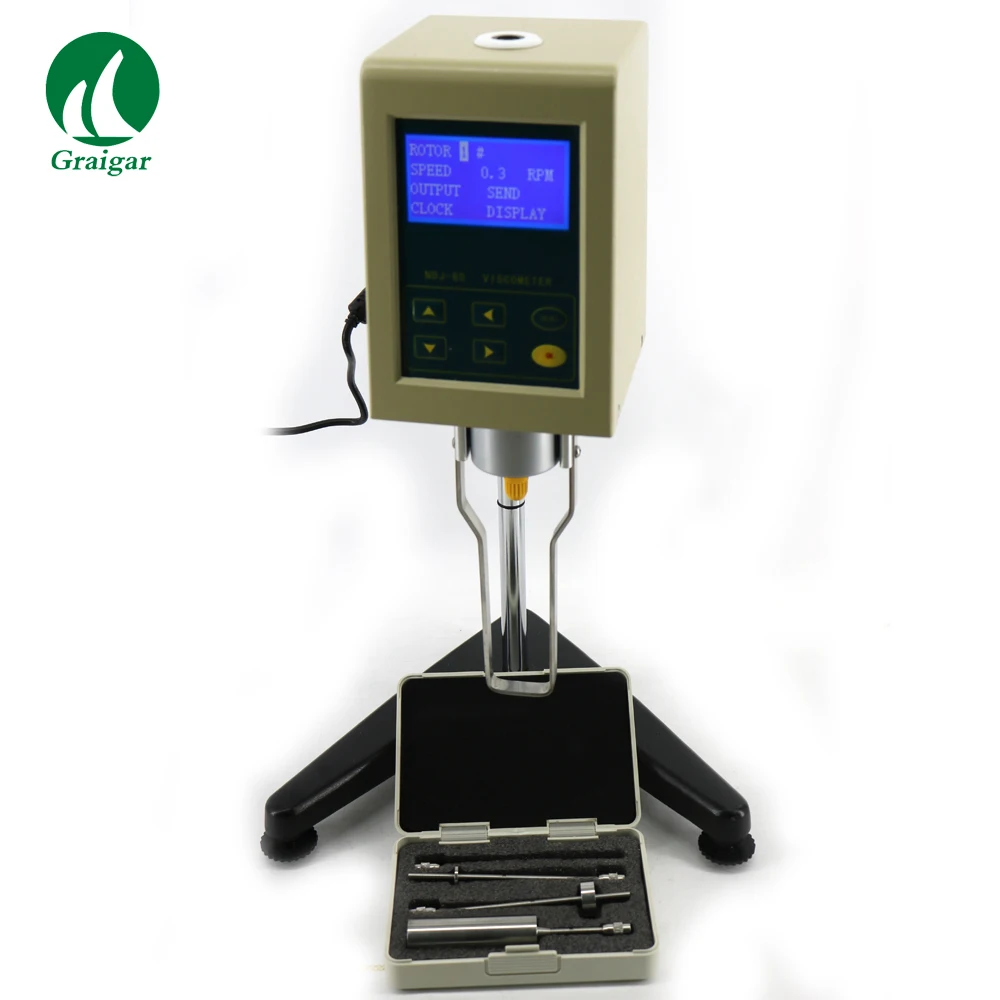 

Digital Rotary viscometer NDJ-8S Viscosimeter 1-2000000 mPa.s to Measure Absolute Viscosity of Newtonian Liquid