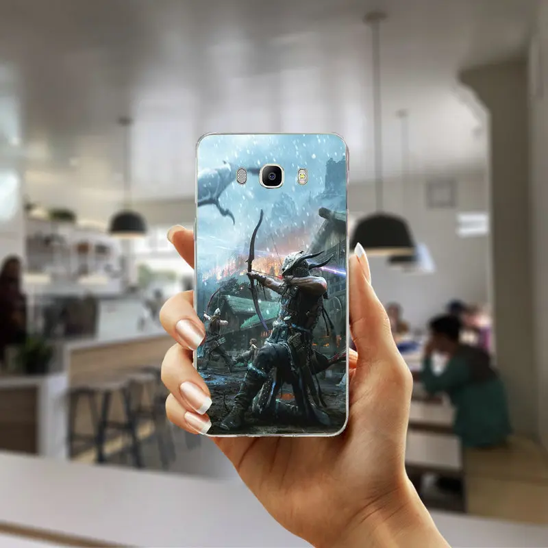 Soft TPU Phone Case Slim for Samsung Galaxy Note 2 3 4 5 8 S2 S3 S4 S5 Mini S6 S7 S8 S9 Edge Plus Hot The Elder Scrolls V Skyrim | Мобильные
