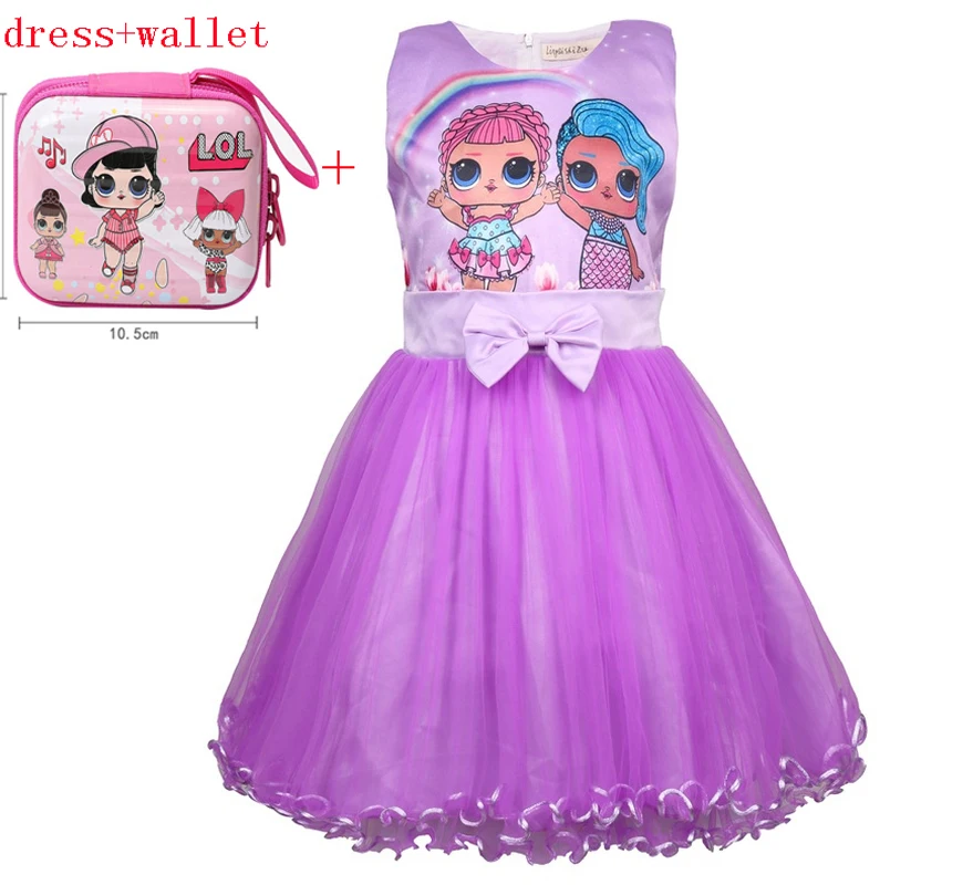 Забавное платье принцессы для маленьких девочек милое детское праздничное