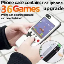 Rechargeable Full Color Display Game Phone Case For Iphone X XS MAX XR 6 7 8 Plus Handheld Retro Game Protection Cover Boy Gift
