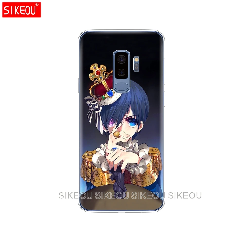 Силиконовый чехол для Samsung Galaxy S9 S8 S7 S6 edge S5 S4 S3 PLUS телефона японского аниме Black Butler