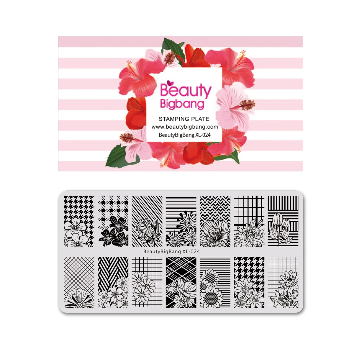 BeautyBigBang 6*12 см штамповки ногтей пластины Хэллоуин тема ободок с хэллоуинской тематикой шаблоны для ногтей трафарет маникюр Дизайн ногтей XL-027