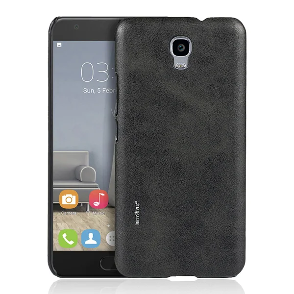 BLACK Роскошный винтажный кожаный чехол для телефона OUKITEL K6000 Plus чехол для OUKITEL K6000 Plus деловой чехол для OUKITEL чехол - Цвет: BLACK
