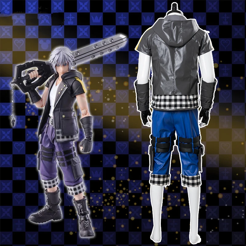 Униформа Рику из аниме Kingdom Hearts III 3 наряд боевой костюм для взрослых и мужчин
