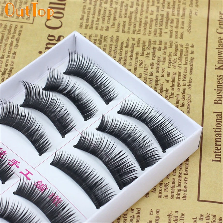 Женские Накладные ресницы OutTop Love Beauty 10 пар модные натуральные ручная работа
