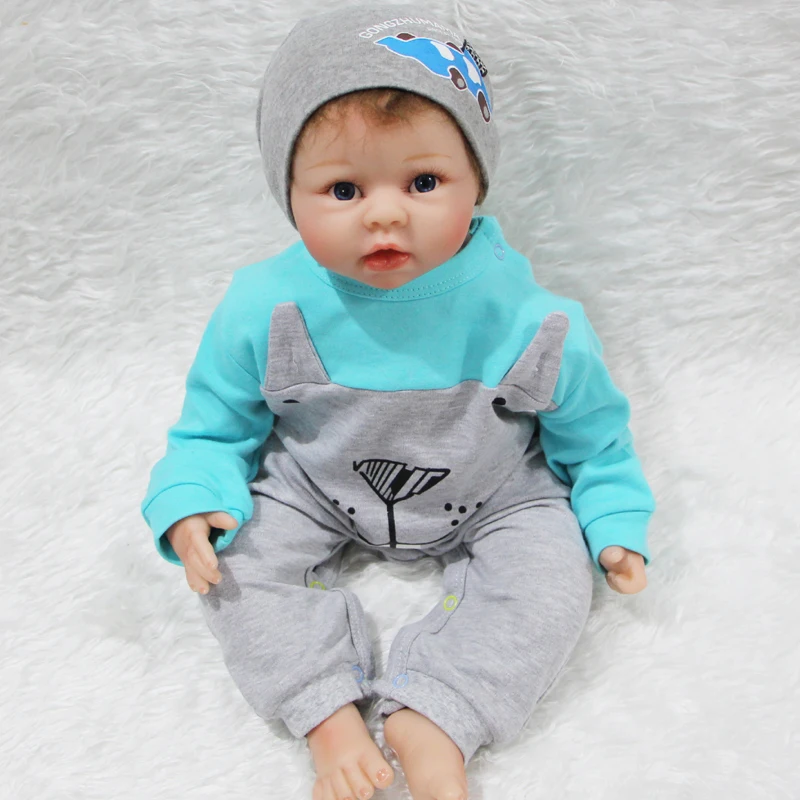 Силиконовые куклы реборн для мальчиков мягкое тело 22 дюйма кукла новорожденных