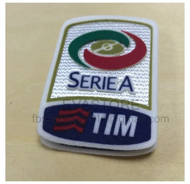 2 шт. AC нашивка Милан Серия A 7 раз 15 16 Lega Calcio TIM Резиновая серия a футбольная нашивка Силиконовая накладка футбольные значки