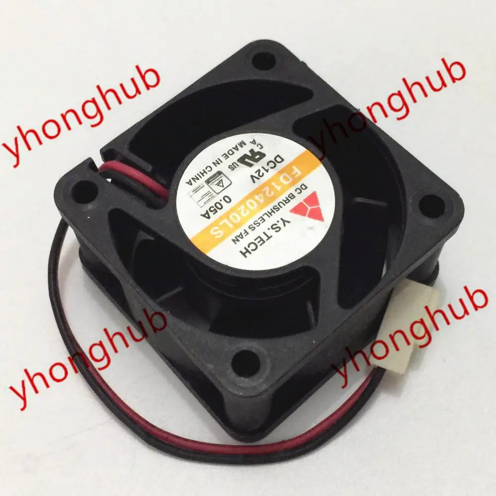 Двухпроводной Вентилятор охлаждения сервера Y.S.TECH FD124020LS DC 12 В 0,05 а 40x40x20 мм