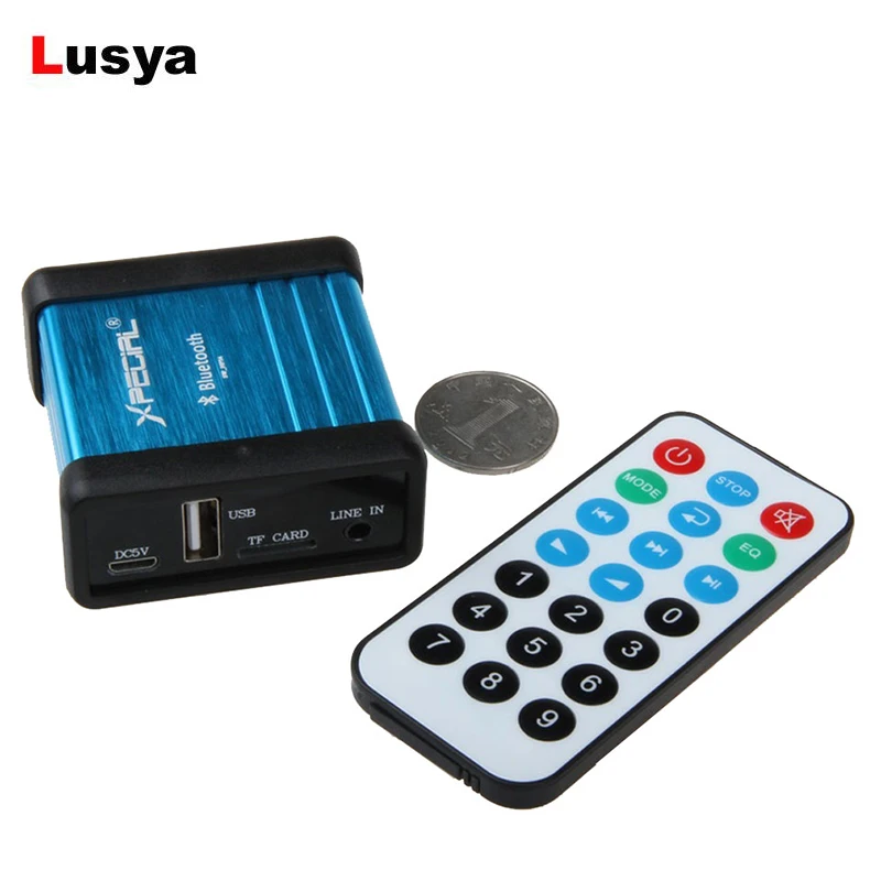 Беспроводной Bluetooth приемник адаптер Aux аудио TF карта USB MP3 FLAC декодирование плеер DC 5 в автомобильный усилитель аудио доска G11-003