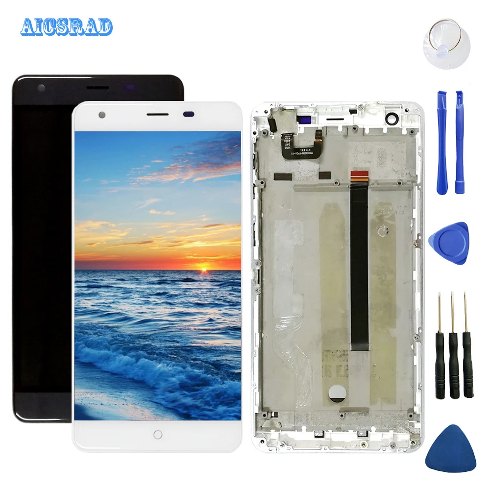 AICSRAD оригинальный б/у Ulefone power 1 ЖК дисплей дигитайзер + сенсорный экран сборка