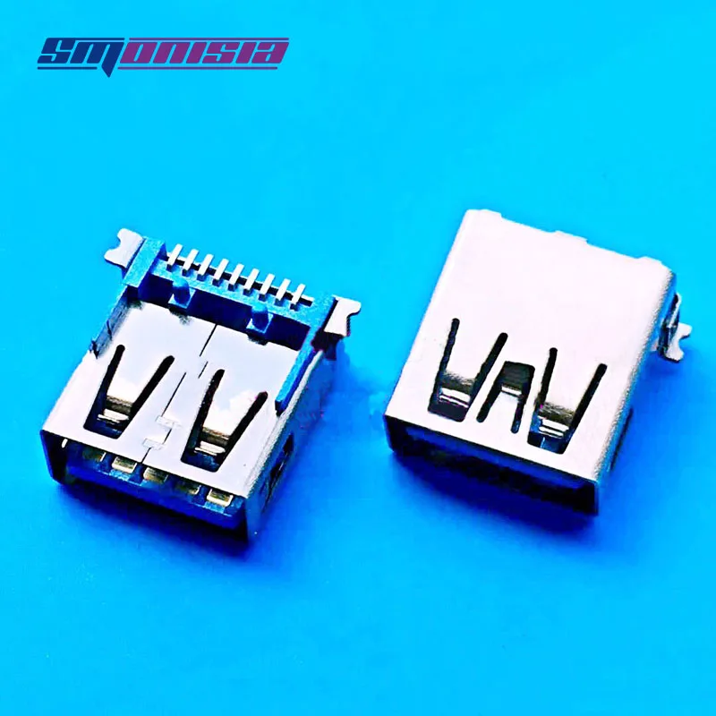 1000 шт. длинные USB 3.0 гнездо AF 90 градусов боковой вставкой Интерфейс Connector с