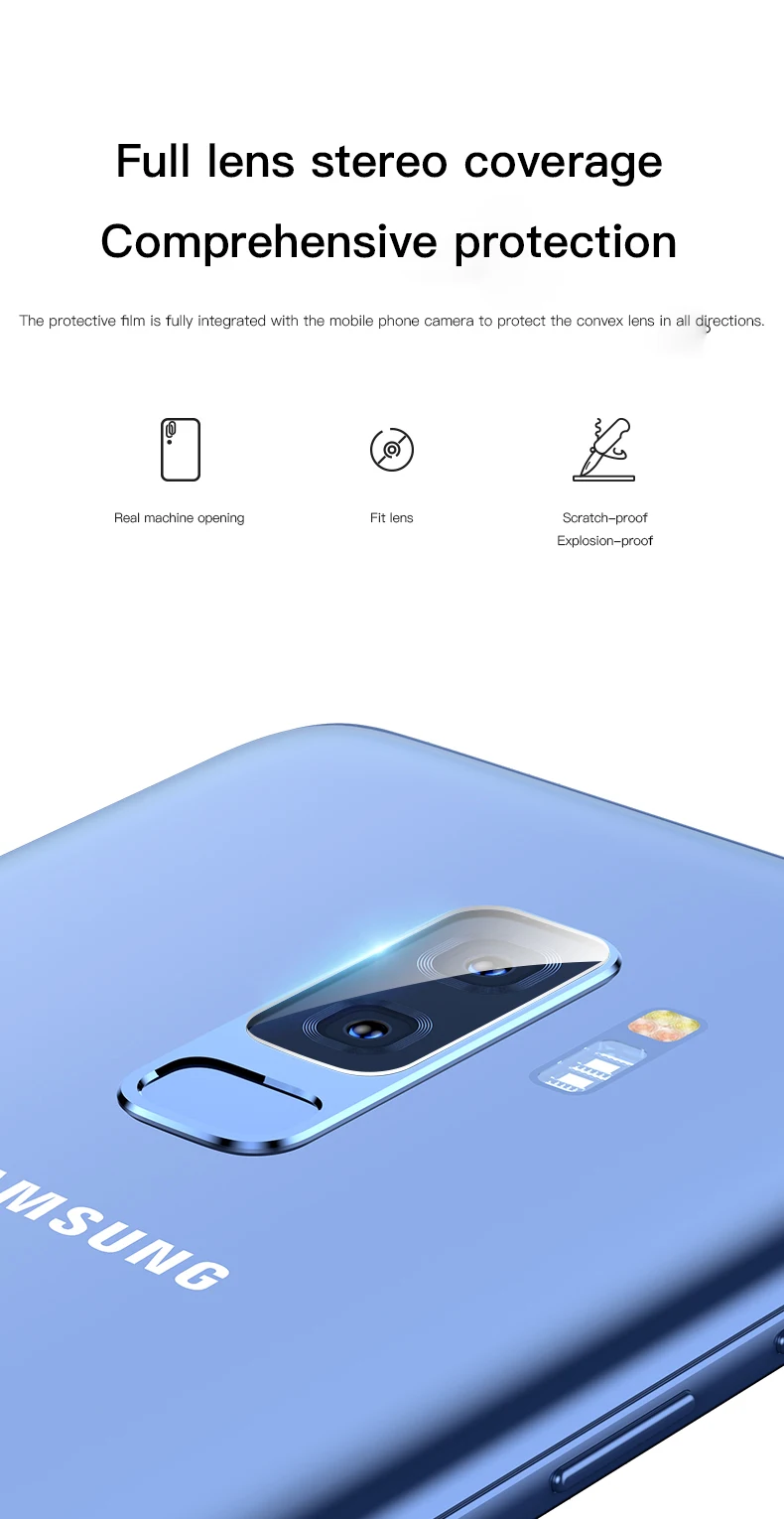 Задняя камера Объектив Закаленное стекло для samsung Galaxy S10 e 5G S9 S8 Plus Note 9 8 Защитная пленка для Galaxy A30 A40 A50 A60 A70