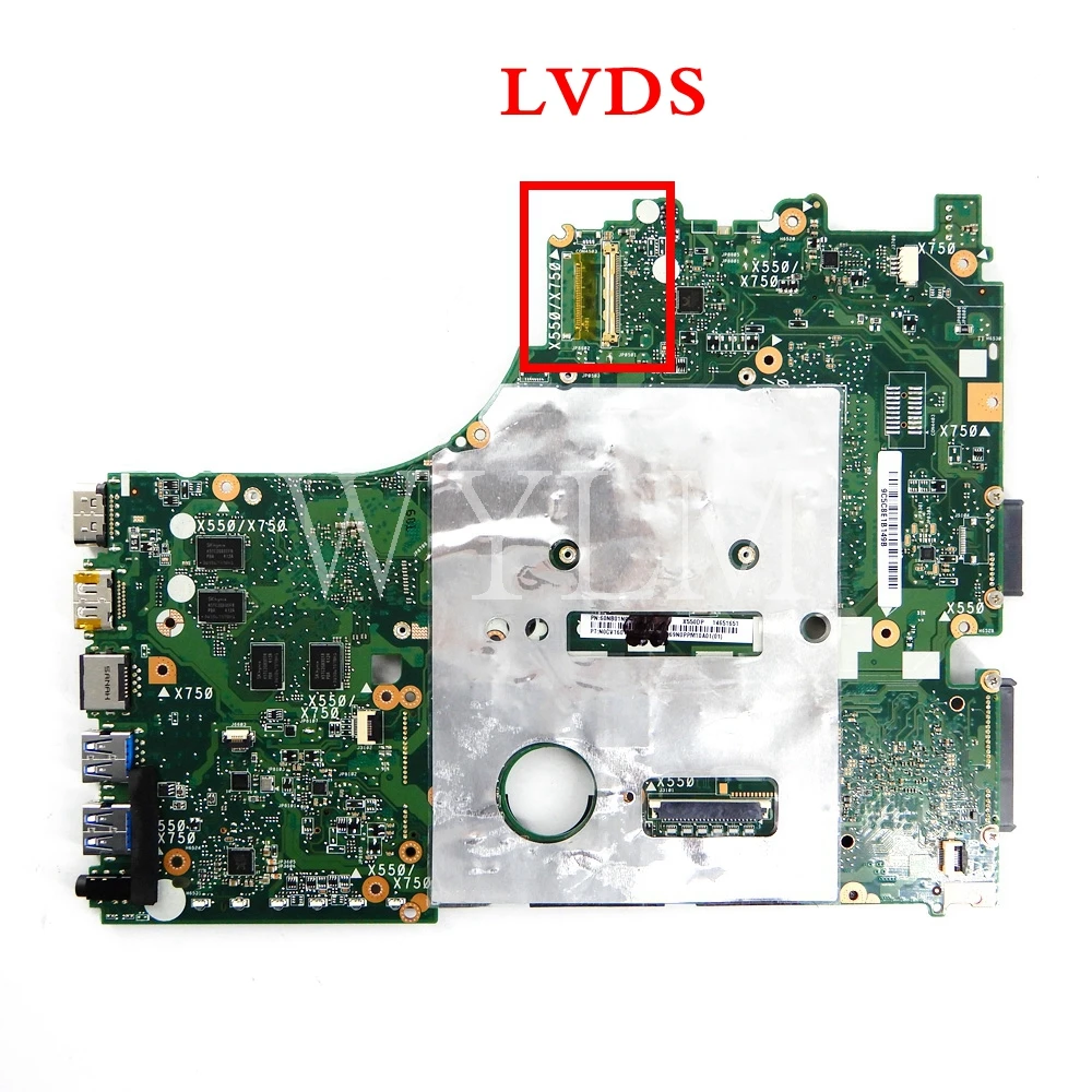 X550DP X750DP LVDS интерфейс плата для ASUS X750D X550D K550D K550DP Материнская ноутбука испытанная