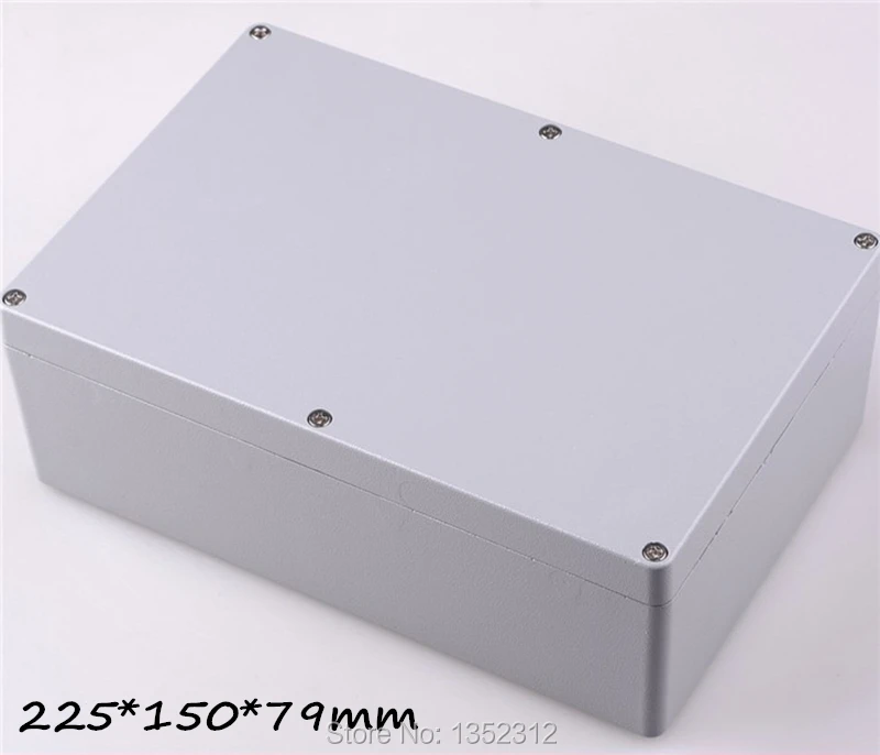 

2 pcs 225*150*79mm IP68 aluminum box for electronic waterproof DIY junction box outdoor metal box housing project control box