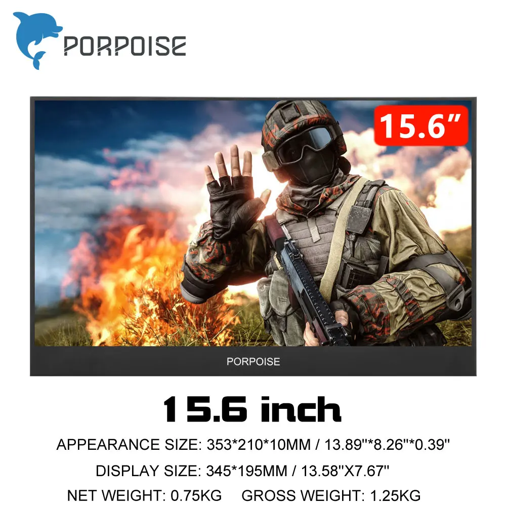 15.6 inch 13," портативный компьютерный монитор PC 1920x1080 HDMI PS3 PS4 Xbox360 1080P ips ЖК-СВЕТОДИОДНЫЙ монитор для Raspberry Pi 3 B 2B - Цвет: 15.6 inch