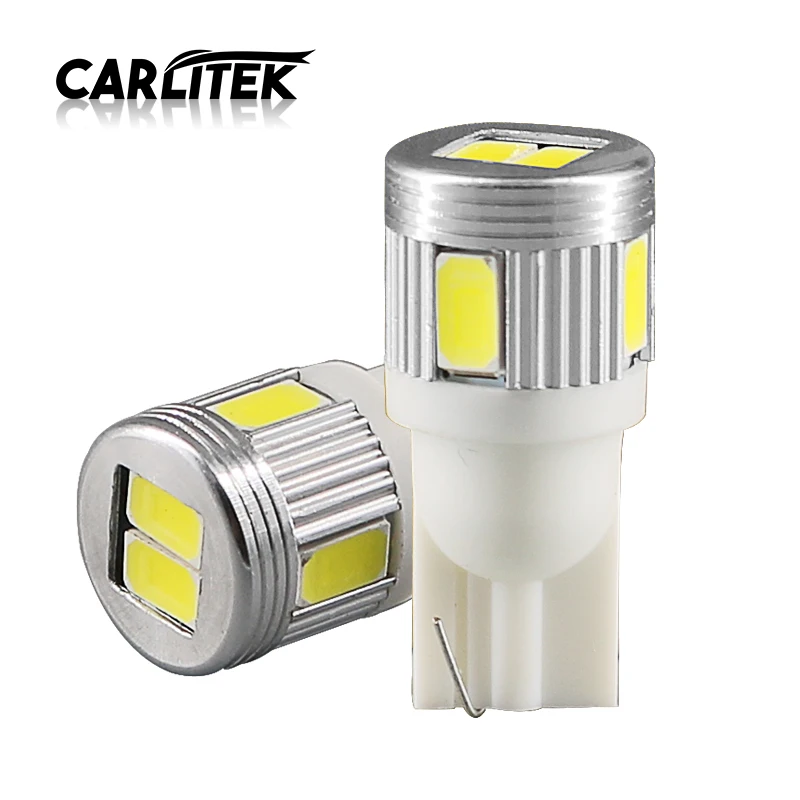 CARLitek 2 шт. T10 светодиодное автомобильное освещение 5630 SMD 12V 194 W5W габаритные огни