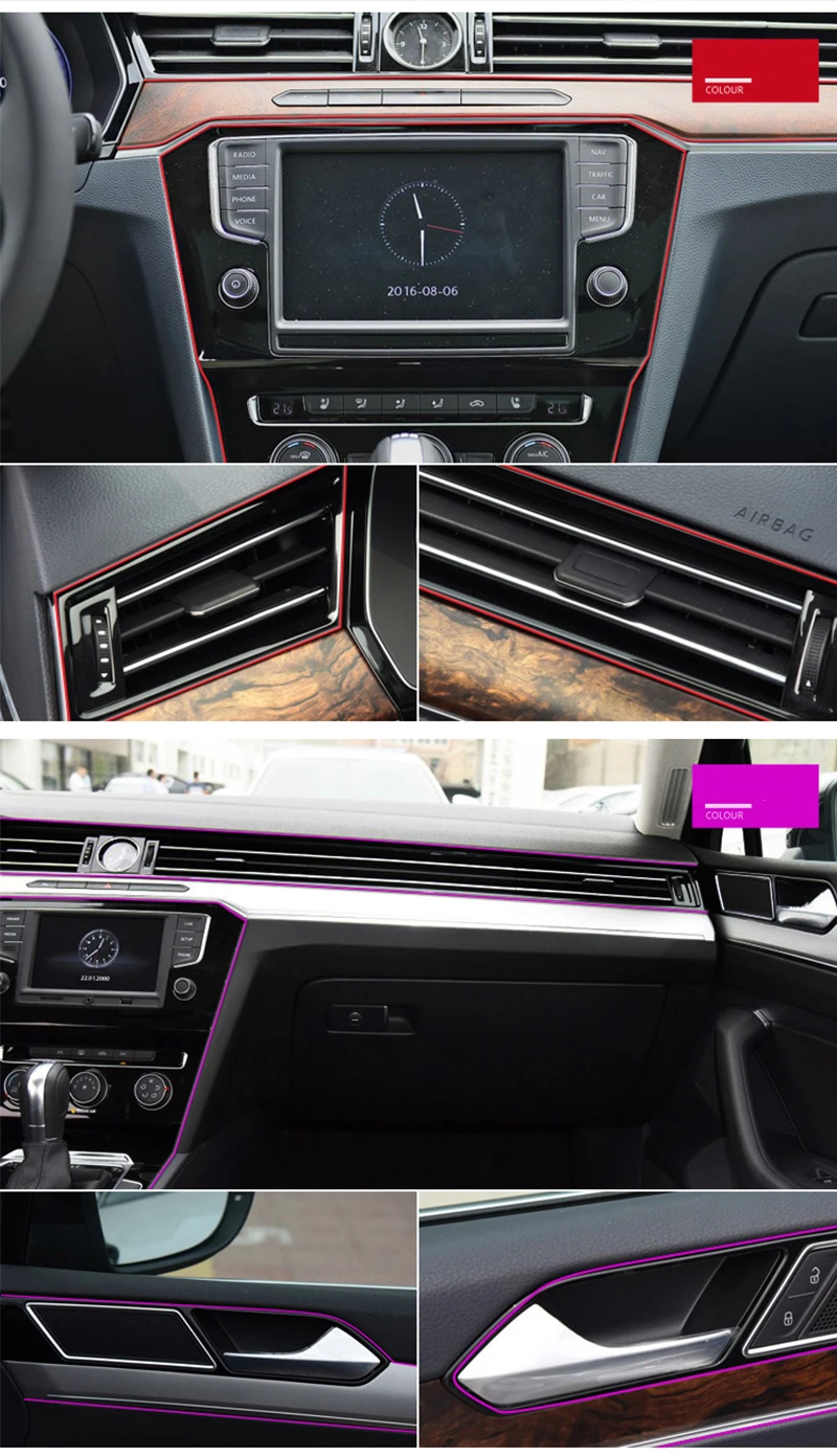 5 м Авто Мода универсальный автомобиль декоративные полосы линии DIY интерьер край интервал литье ПВХ дверные рамы отделкой водонепрони