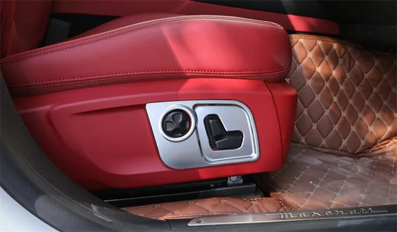 2 шт. матовая Стильная рамка для регулировки сиденья автомобиля наклейки отделки