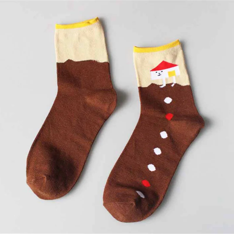 [COSPLACOOL] Fashion Sweetly Women Cartoon Creative Jacquard Balloon Dog Universe Pattern Funny Socks Calcetines Japan Harajuku | Женская