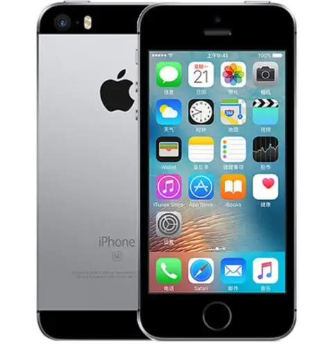 A1662 Grey Б/у разблокированный Apple iPhone SE, определение отпечатка пальца двухъядерный 4 аппарат не привязан к оператору сотовой связи смартфон 2 Гб Оперативная память 16 Гб/64/128 ГБ Встроенная память за счет сканера отпечатков пальцев мобильного телефона - Цвет: A1662 Grey