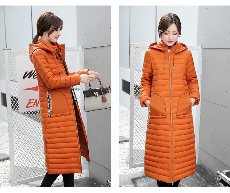 5XL Hooded Thicker Winter Down Cotton Jacket Women Long Coat 2019 new Plus size padded Coats Casual Female Parka | Женская одежда