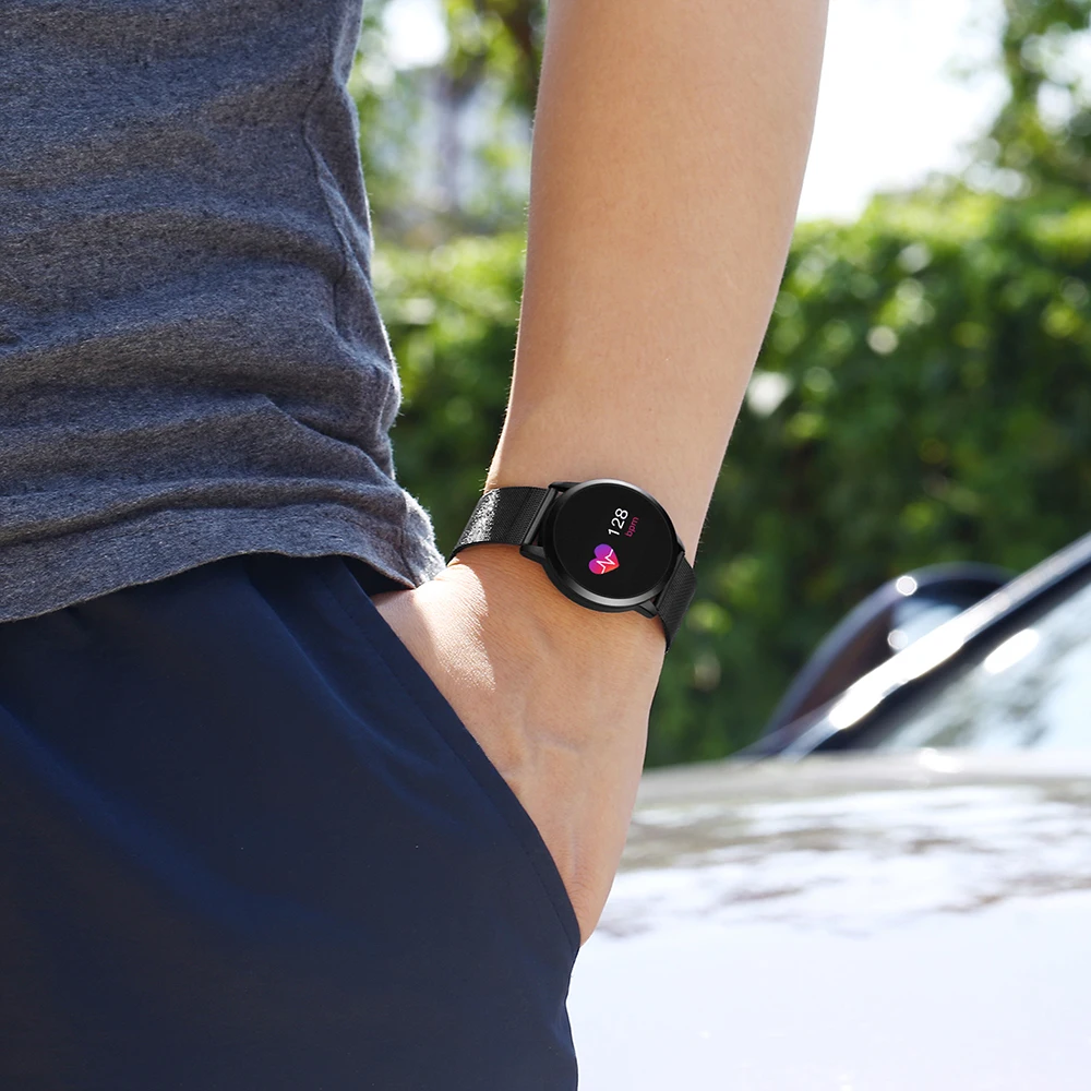 Смарт-часы TimeOwner Q8, монитор сердечного ритма, умный Браслет, OLED цветной экран, Смарт-часы, модный фитнес-трекер