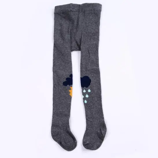 thunderstorm gray Детские колготки, детские колготки, хлопковые колготки для маленьких девочек в Корейском стиле, пункт взрыва, колготки для мальчиков с рисунком пони - Цвет: thunderstorm gray