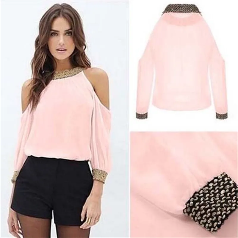 Стильные женские летние свободные повседневные топы с открытыми плечами пуловер