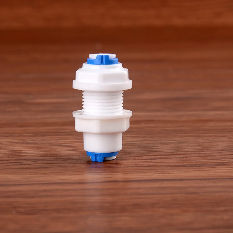 1/4 &quot 1/4&quot OD трубки PE фитингов шланг Прямо вагонкой быстрый разъем Аквариум RO