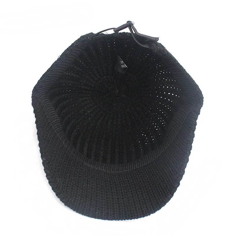 Autumn Winter Baseball Caps For Women Girl Real Raccoon Fur Pom Poms Knitted Hat Casual Solid Color Bone Feminino Bone Snapback