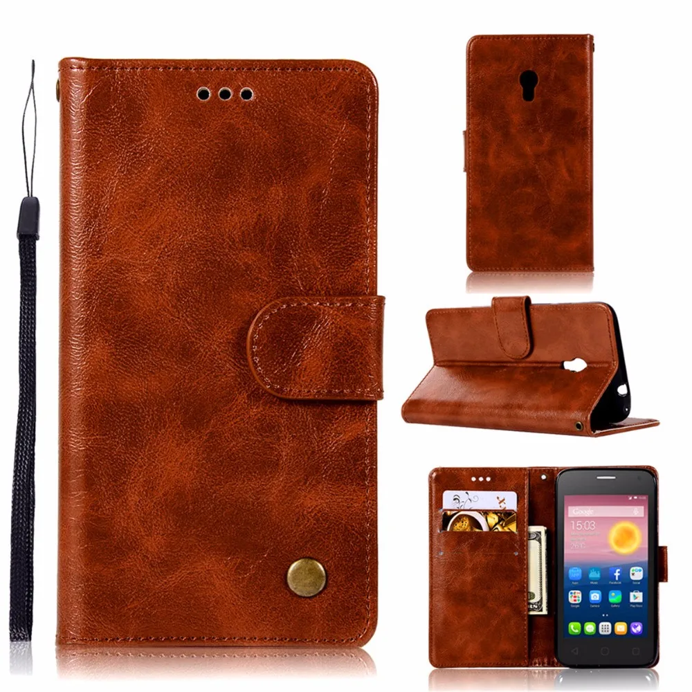Модный чехол кошелек для телефона Alcatel Pixi 4 5045D 5045X 4G 5 0 дюйма сумка с подставкой