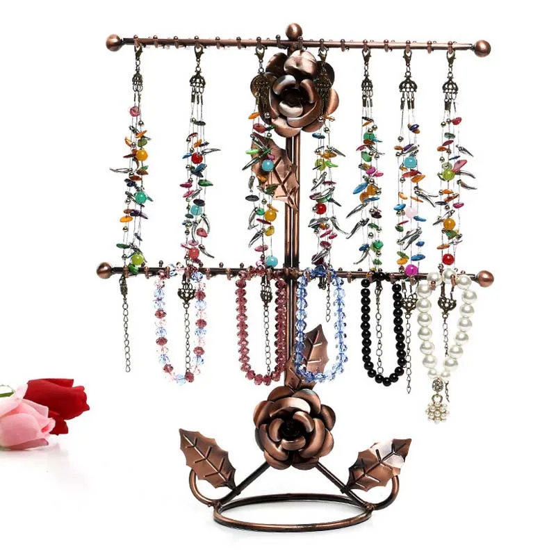 

Rose Necklace Display Shelf Sweater Chain Display Jewelry Display Shelf Holder