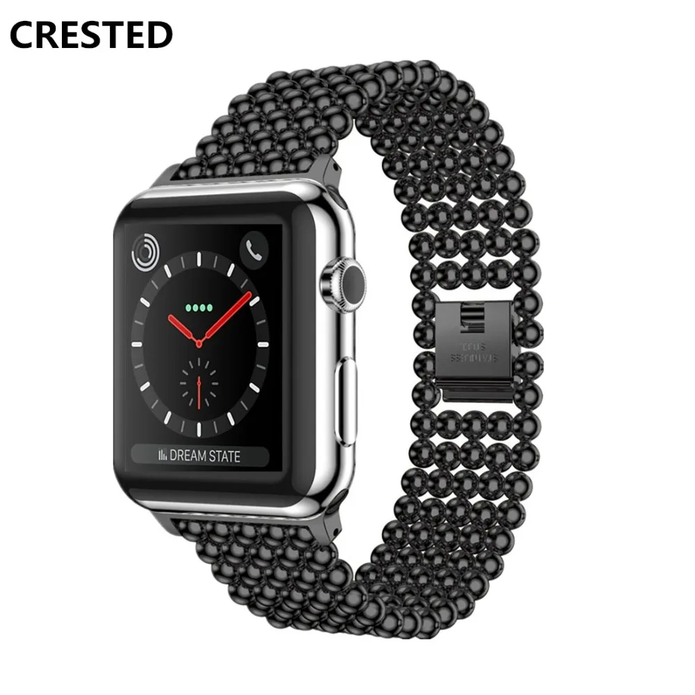 Хохлатый ремешок из нержавеющей стали для apple watch 42 мм 38 мм 44 мм/40 мм apple watch 4 3 Band iwatch band link Браслет ремешок для часов
