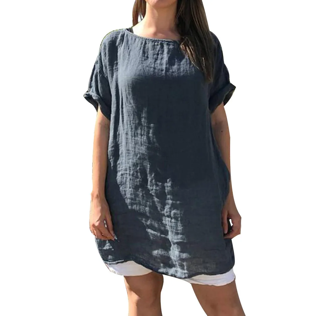 Женская льняная футболка SAGACE однотонная летняя для беременных модная