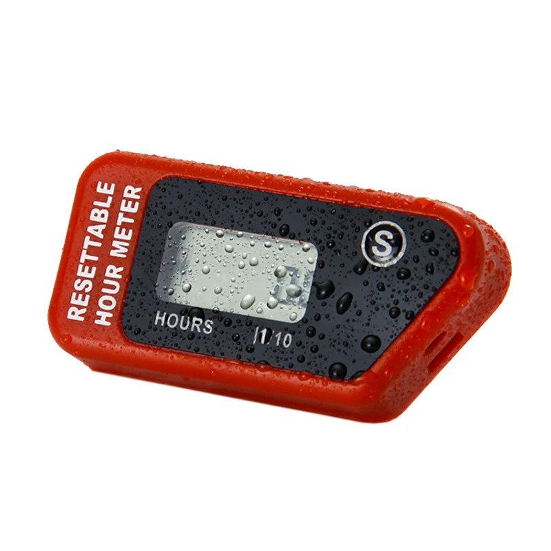 Водонепроницаемый Индуктивный цифровой счетчик часов для мотоциклов