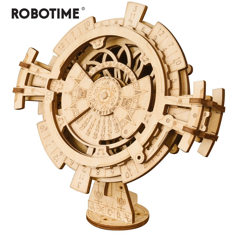 Robotime креативные DIY вечный календарь деревянная модель строительные наборы сборка игрушка подарок для детей и взрослых дропшиппинг LK201