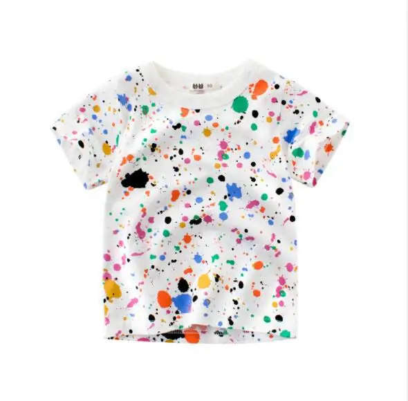 t-shirt 22 Новая футболка для мальчиков, детские базовые футболки, футболки с рисунком кактуса, детская спортивная одежда, дизайнерские рубашки для маленьких мальчиков 2-10 лет - Цвет: t-shirt 22