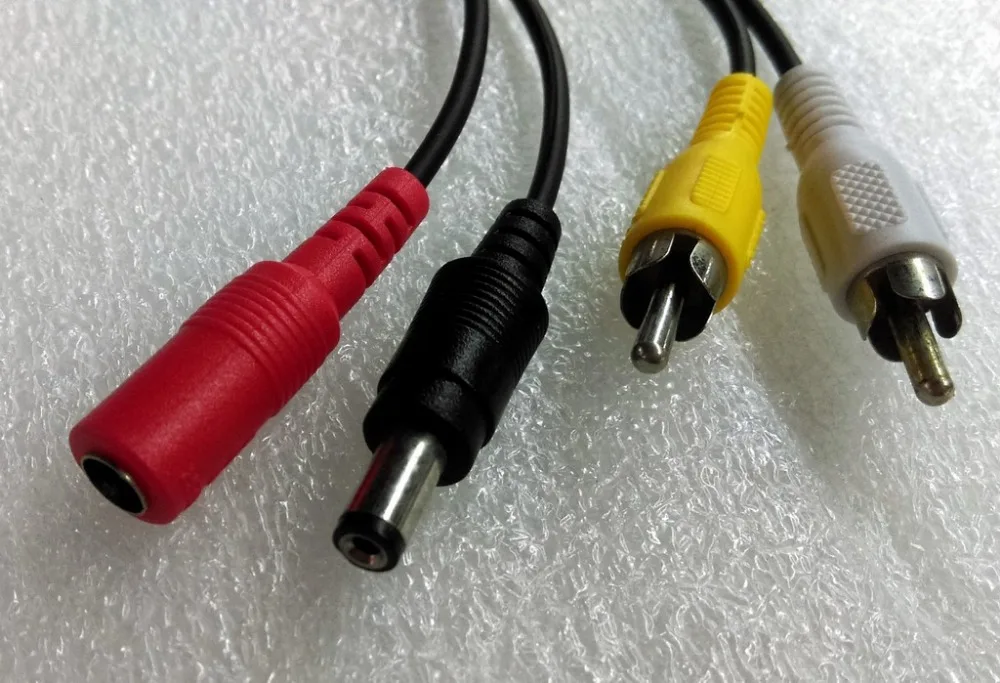 4pin к RCA кабель DC мощность видео аудио для беспроводного передатчика Приемник |