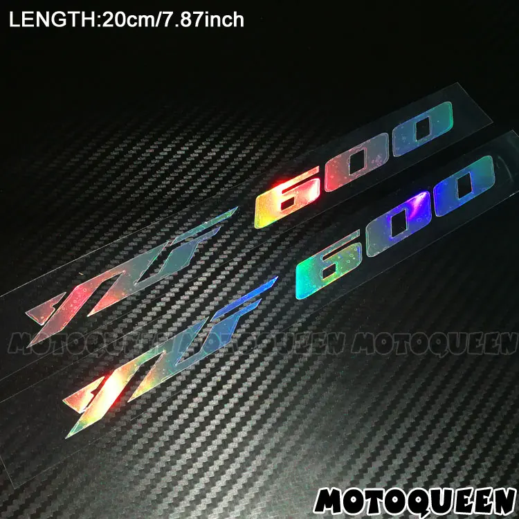YZF 600 Laser Мотоциклетные Светоотражающие лазерные накладки для шлема, наклейки для YAMAHA YZF-R1 R6 R1M XJ6 MT-07 MT-09 R15 R25 FAZER TMAX 500 530 - Цвет: YZF 600 Laser