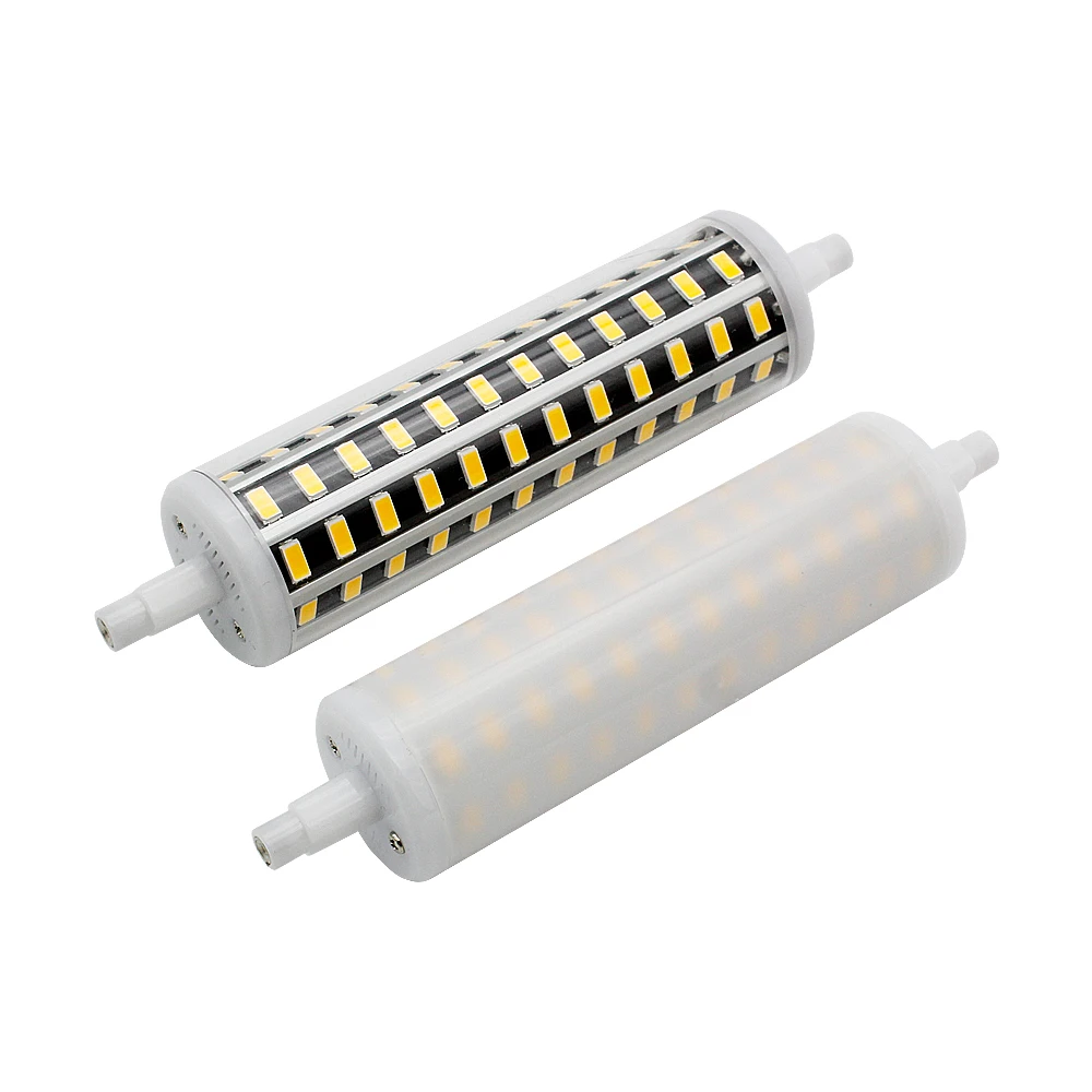 1 шт. R7S Светодиодная лампа кукуруза SMD5730 диммируемая 78 мм 118 135 189 SMD светильник 8 Вт