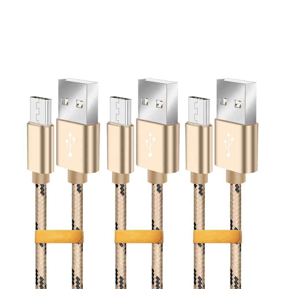 Micro USB кабель 2.4A Быстрая зарядка Плетеный провод для передачи данных Xiaomi Redmi GO 6 6A 7