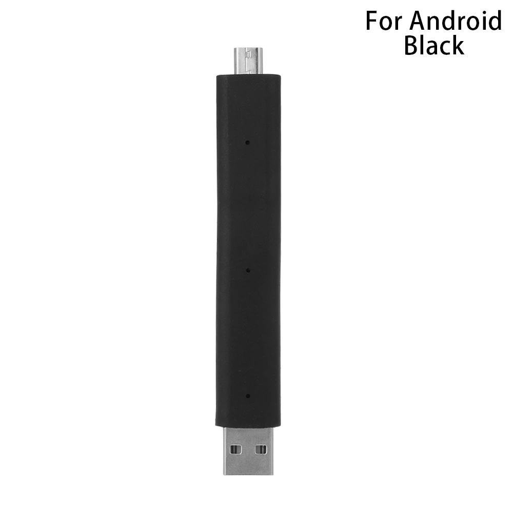 For Android black 1 шт. мини гибкая пластиковая подставка USB кабель для зарядки и передачи данных Автомобильный держатель для жесткого провода гибкий для Iphone Android - Название цвета: For Android black