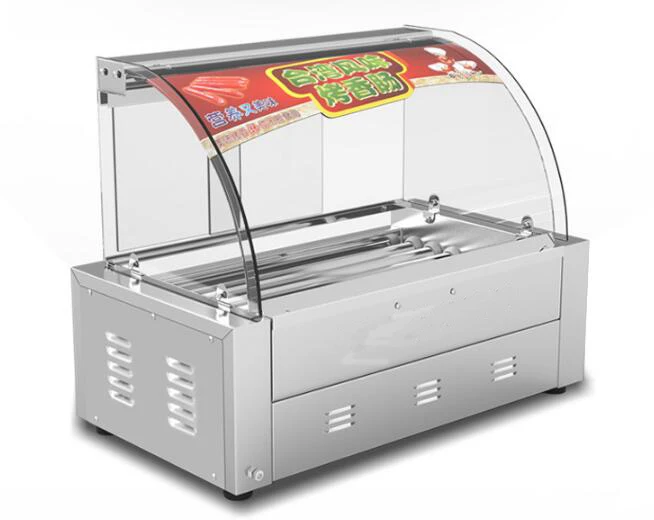 Коммерческая роликовая машина для приготовления сосисок с 7 роликами|machine