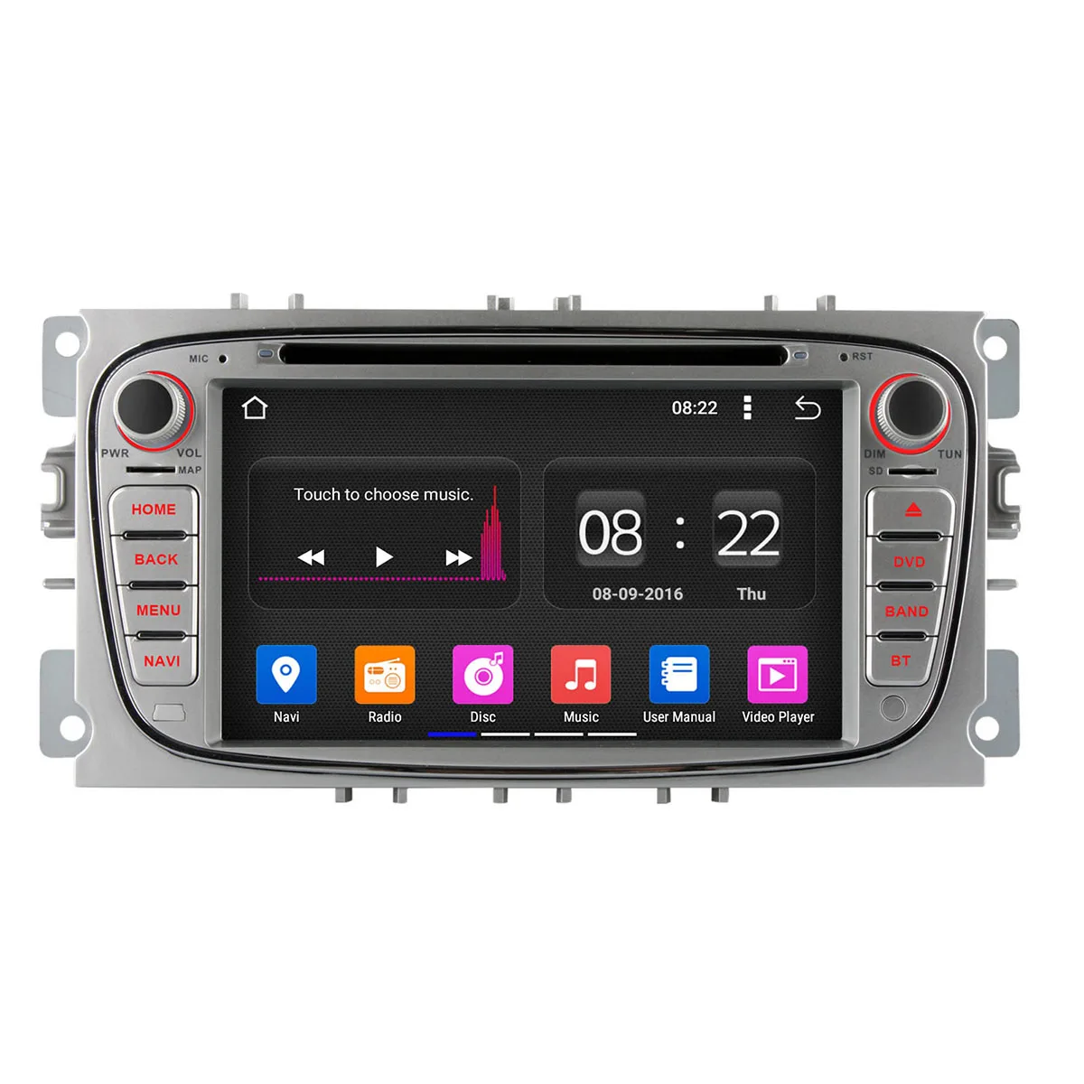 Android 5.1 quad Core 1024*600 Автомобильный DVD Радио-Плеер для Ford Mondeo S-Max C-max Фокус с GPS